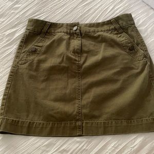 J. Crew chino skirt